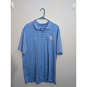Air Jordan Polo Shirt Mens XLarge North Carolina UNC Tar Heels Dri-fit Blue